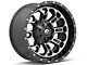 Fuel Wheels Crush Matte Black Machined 6-Lug Wheel; 20x9; 1mm Offset (16-23 Tacoma)