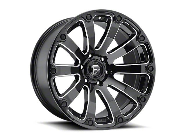 Fuel Wheels Diesel Gloss Black Milled 6-Lug Wheel; 20x10; -18mm Offset (05-15 Tacoma)