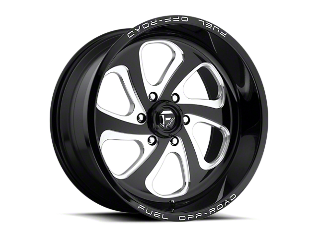Fuel Wheels Flow Gloss Black Milled 6-Lug Wheel; 20x9; 20mm Offset (10-23 4Runner)