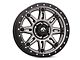 Fuel Wheels Hostage III Anthracite with Black Ring 6-Lug Wheel; 17x9; 20mm Offset (05-15 Tacoma)