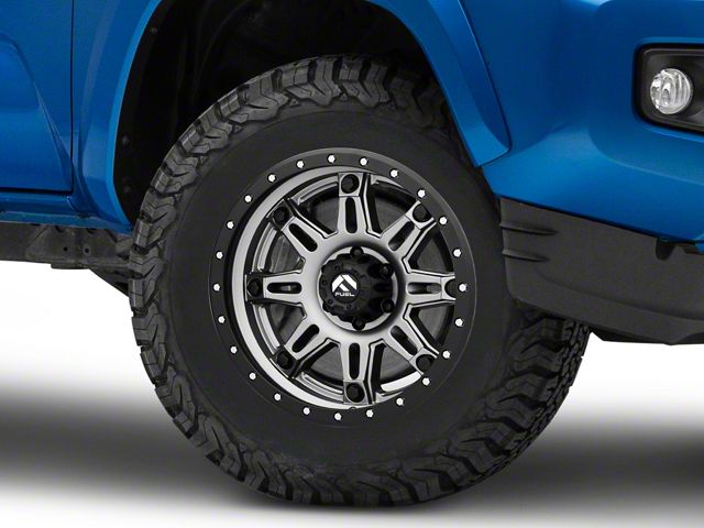 Fuel Wheels Hostage III Anthracite with Black Ring 6-Lug Wheel; 17x9; 1mm Offset (16-23 Tacoma)