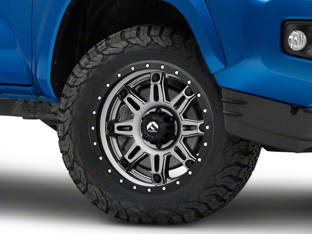 Fuel Wheels Hostage III Anthracite with Black Ring 6-Lug Wheel; 18x9; 20mm Offset (16-23 Tacoma)
