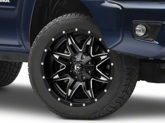 Fuel Wheels Lethal Satin Black Milled 6-Lug Wheel; 20x10; -12mm Offset (05-15 Tacoma)