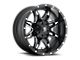 Fuel Wheels Lethal Satin Black Milled 6-Lug Wheel; 20x10; -24mm Offset (05-15 Tacoma)