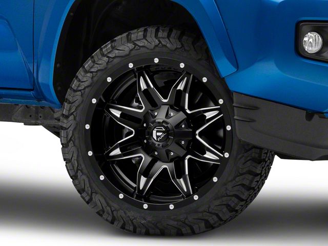 Fuel Wheels Lethal Satin Black Milled 6-Lug Wheel; 20x10; -12mm Offset (16-23 Tacoma)