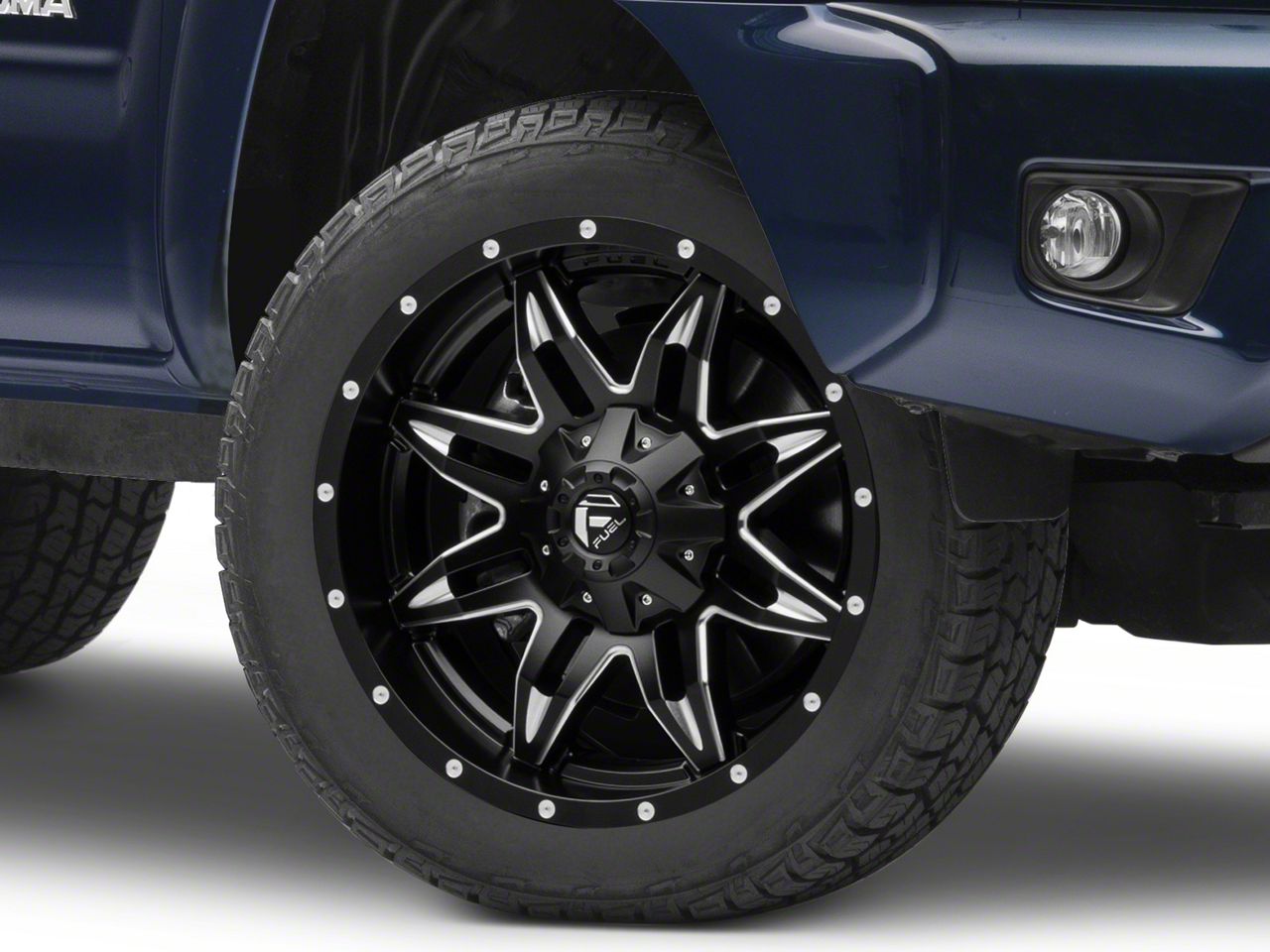 Fuel Wheels Tacoma Lethal Satin Black Milled 6-Lug Wheel - 20x9; 14mm ...