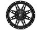 Fuel Wheels Lethal Satin Black Milled 6-Lug Wheel; 20x9; 14mm Offset (16-23 Tacoma)