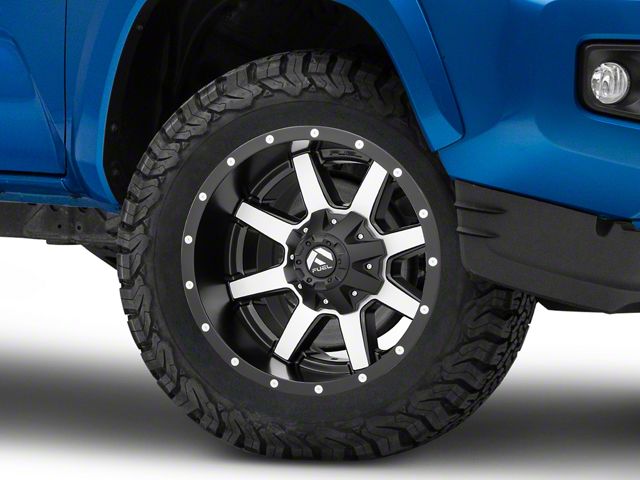 Fuel Wheels Maverick Matte Black Machined 6-Lug Wheel; 18x9; -12mm Offset (16-23 Tacoma)