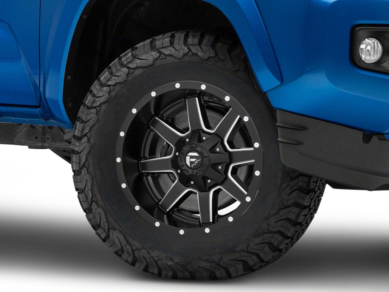 Fuel Wheels Tacoma Maverick Matte Black Milled 6-Lug Wheel; 17x9; 1mm ...