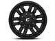 Fuel Wheels Sledge Gloss and Matte Black 6-Lug Wheel; 17x9; 1mm Offset (16-23 Tacoma)