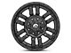 Fuel Wheels Sledge Gloss and Matte Black 6-Lug Wheel; 18x9; 1mm Offset (05-15 Tacoma)
