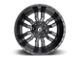 Fuel Wheels Sledge Gloss and Matte Black 6-Lug Wheel; 18x9; -12mm Offset (03-09 4Runner)