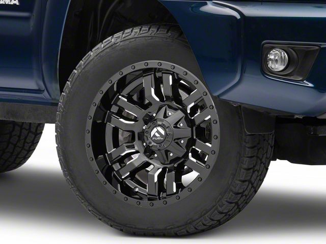 Fuel Wheels Sledge Gloss Black Milled 6-Lug Wheel; 18x9; 1mm Offset (05-15 Tacoma)