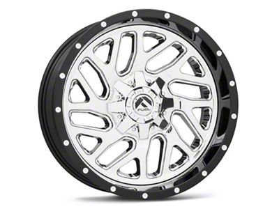 Fuel Wheels Triton Chrome with Gloss Black Lip 6-Lug Wheel; 20x10; -19mm Offset (2024 Tacoma)