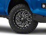 Fuel Wheels Triton Gloss Black Milled 6-Lug Wheel; 18x9; 1mm Offset (16-23 Tacoma)