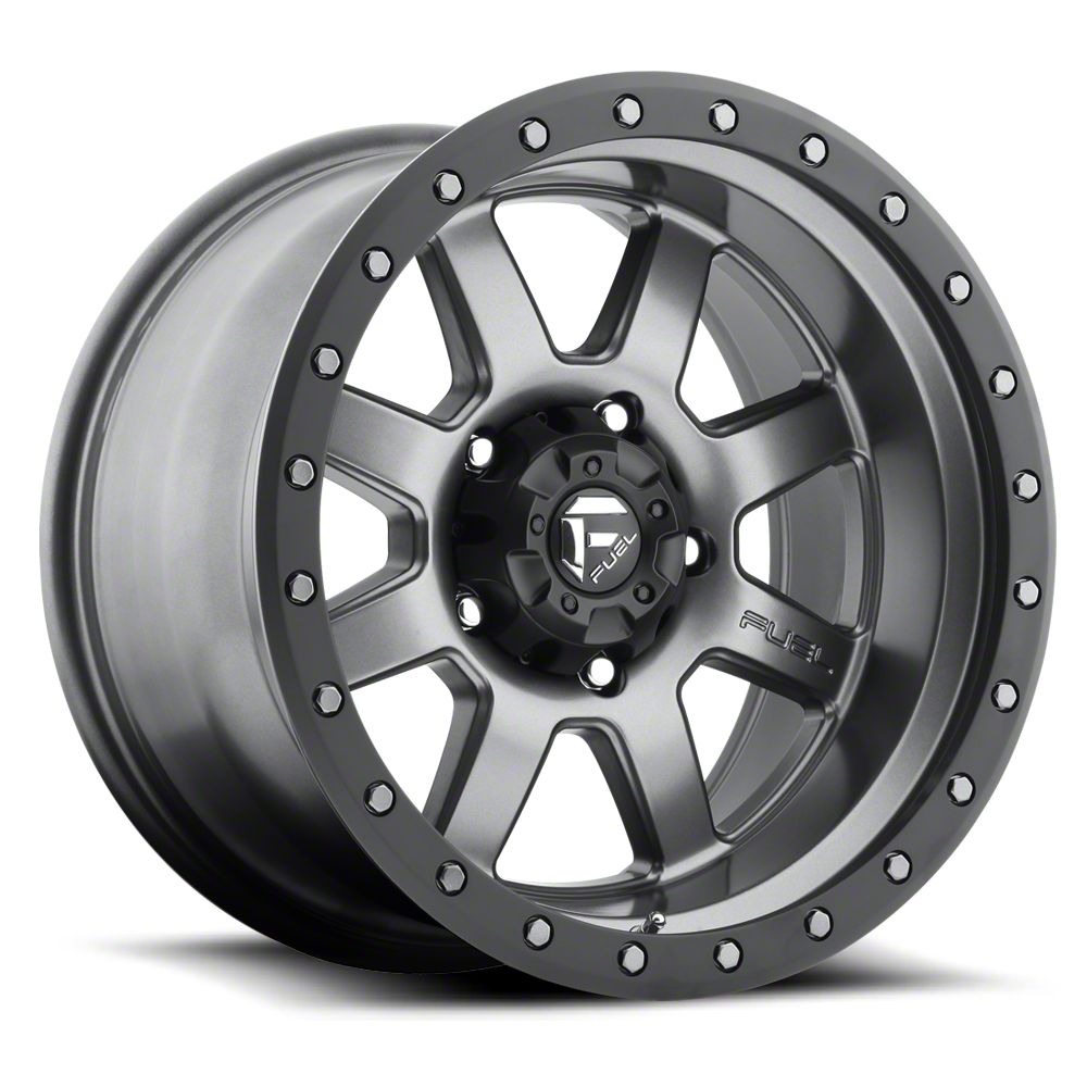 Fuel Wheels Tundra Trophy Anthracite with Black Ring 6-Lug Wheel; 17x8 ...