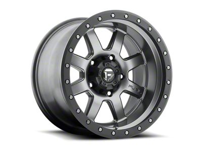 Fuel Wheels Trophy Anthracite with Black Ring 6-Lug Wheel; 17x8.5; -6mm Offset (2024 Tacoma)