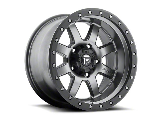 Fuel Wheels Trophy Anthracite with Black Ring 6-Lug Wheel; 18x9; 20mm Offset (05-15 Tacoma)