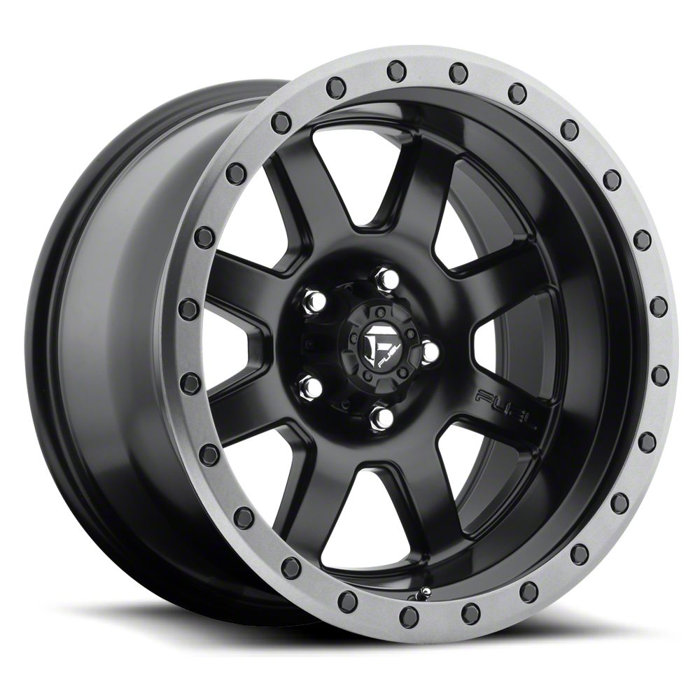 Fuel Wheels Tacoma Trophy Matte Black w/ Anthracite Ring 6-Lug Wheel  17x8.5; 6mm Offset D55117858350 (05-15 Tacoma)