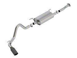 Borla S-Type Single Exhaust System with Black Chrome Tip; Side Exit (16-22 3.5L Tacoma)
