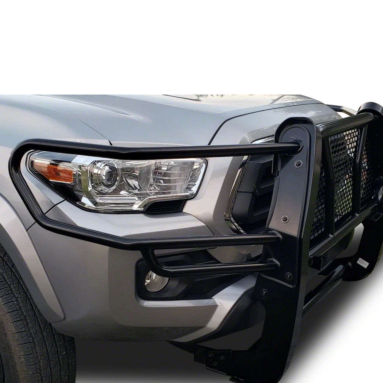 Tacoma Rugged Heavy Duty Grille Guard with 20-Inch LED Light Bar; Black ...