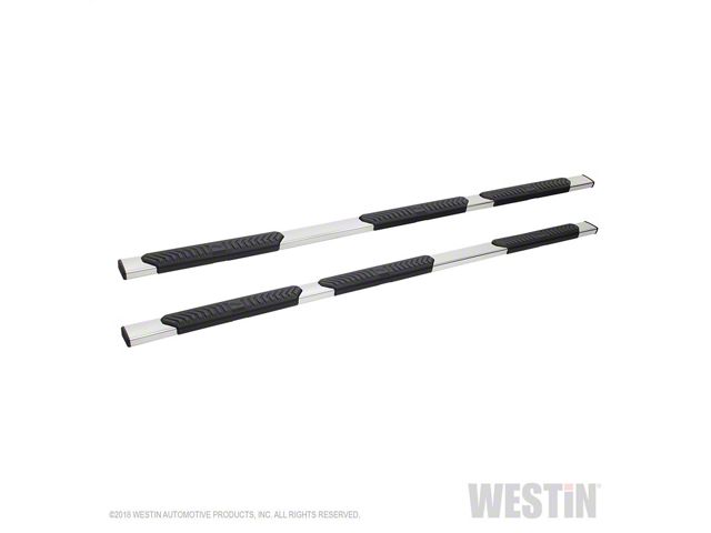Westin R5 M-Series Wheel-to-Wheel Nerf Side Step Bars; Polished Stainless (16-23 Tacoma Double Cab w/ 6-Foot Bed)