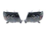 Raxiom Super White LED Halo Projector Headlights; Black Housing; Clear Lens (05-09 Tacoma)