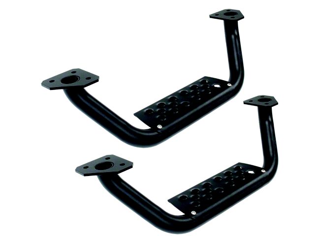 Go Rhino Drop Steps for Dominator D6 Side Steps Only; Textured Black (05-23 Tacoma Access Cab, Double Cab w/ Dominator D6 Side Steps)