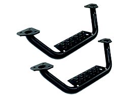 Go Rhino Drop Steps for Dominator D6 Side Steps Only; Textured Black (05-23 Tacoma Access Cab, Double Cab w/ Dominator D6 Side Steps)