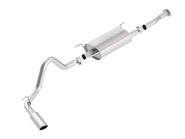 Borla S-Type Single Exhaust System with Polished Tip; Side Exit (16-23 3.5L Tacoma)