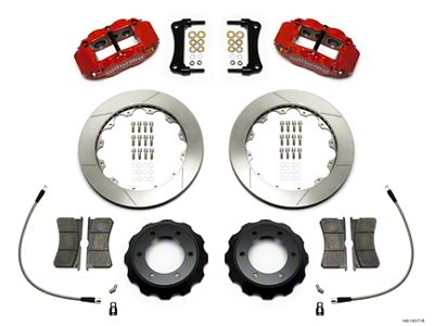 Wilwood Superlite 6R Front Big Brake Kit with 12.88-Inch Slotted Rotors; Red Calipers (12-16 6-Lug Tacoma)