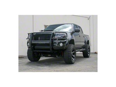 Pro Series Grille Guard with 30-Inch LED Light Bar; Black (05-15 Tacoma, Excluding TRD & X-Runner)