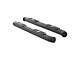 Big Step 4-Inch Round Side Step Bars; Textured Black (05-23 Tacoma Double Cab)