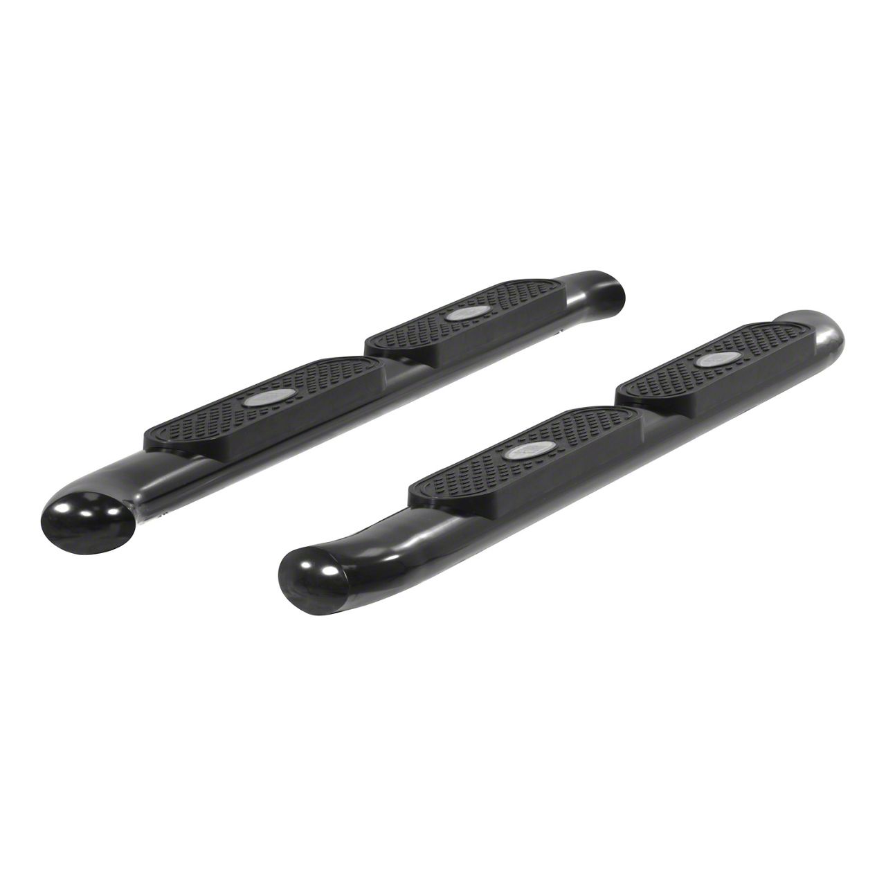 4Inch Oval Side Step Bars; Black (0523 Access Cab