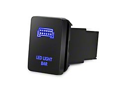 Cali Raised LED Small Style LED Light Bar Switch; Blue (05-23 Tacoma)