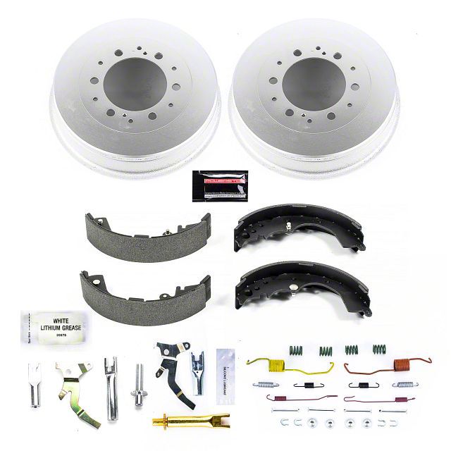 PowerStop Tacoma OE Replacement 6-Lug Brake Drum and Pad Kit; Rear