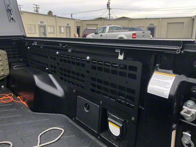 Cali Raised LED Full Length Bed Molle System; Passenger Side (05-23 Tacoma w/ BAKFlip Tonneau Cover)