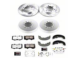 PowerStop Z36 Extreme Truck and Tow 6-Lug Brake Rotor and Pad Kit; Front and Rear (05-23 Tacoma)