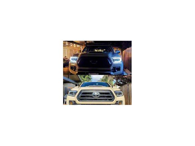 Signature Series Sequential Turn Signal Projector Headlights; Black Housing; Clear Lens (16-18 Tacoma TRD)