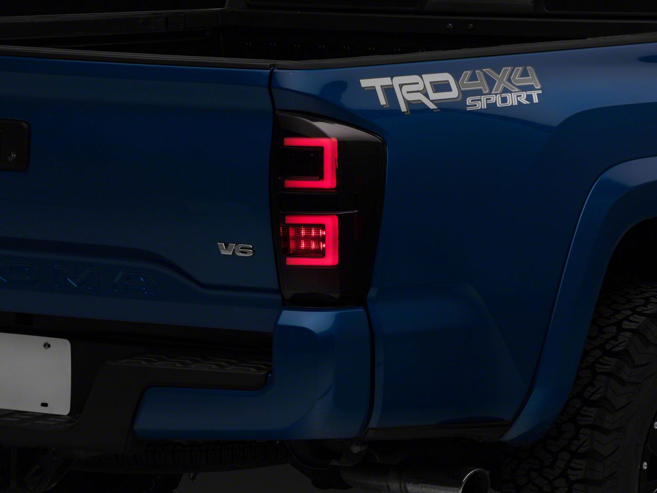 CPW Tail Lights Compatible with [2016 2017 2018 2019 2020 2021 2022 2023 Toyota Tacoma] LED Tube Bar Tail lights (Black Smoke Lens)　並行輸入品