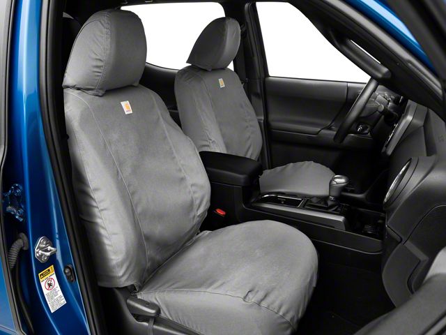 Covercraft SeatSaver Custom Front Seat Covers; Carhartt Gravel (05-15 Tacoma w/ Bucket Seats)