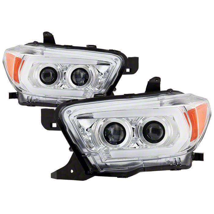 Sequential Turn Signal Projector Headlights; Chrome Housing