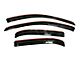 In-Channel Rain Guards; Front and Rear; Dark Smoke (16-23 Tacoma Double Cab)