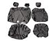 Covercraft Seat Saver Polycotton Custom Second Row Seat Cover; Charcoal (16-23 Tacoma Double Cab)