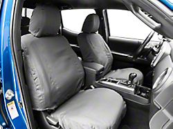 Covercraft Seat Saver Polycotton Custom Front Row Seat Covers; Charcoal (16-23 Tacoma w/ Bucket Seats)