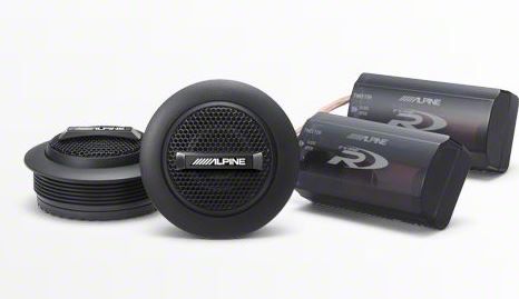 Alpine Tacoma Type-R 1-Inch Silk Ring Dome Tweeter Set; 150W SPR