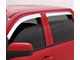 Window Deflectors; Front and Rear; Chrome (05-15 Tacoma Double Cab)