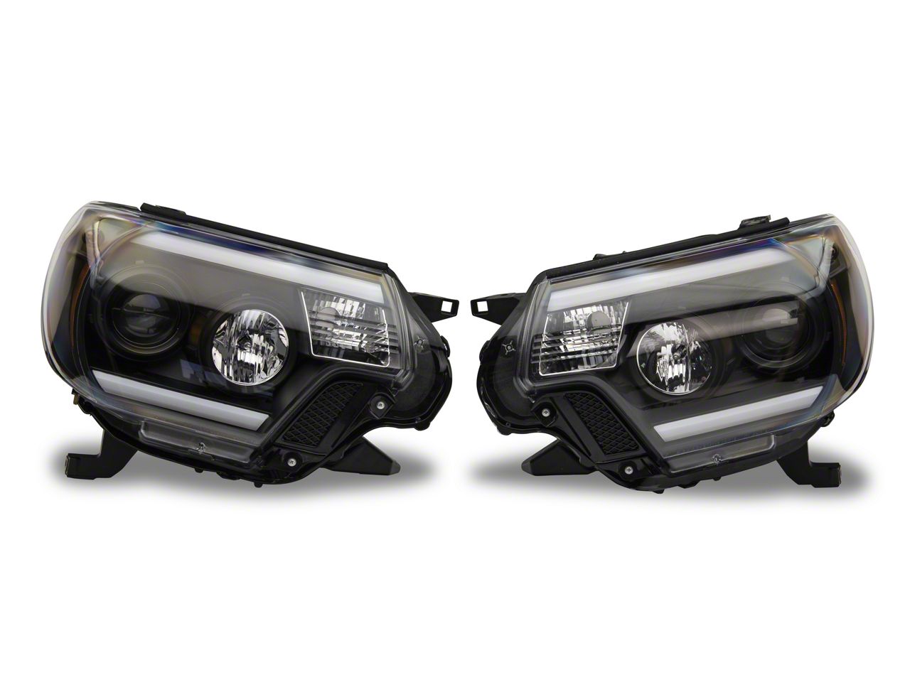 ヘッドライト 12-15トヨタタコマ用ブラック* LED C-HALO *プロジェクターヘッドライトランプアンバーコーナー Black *LED  C-HALO* P ojecto Headlight Lamp Am e Co ne fo 12-15 Toyota Tacoma 