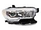 Projector Headlight; Chrome Housing; Clear Lens; Driver Side (16-23 Tacoma w/o Factory LED DRL)