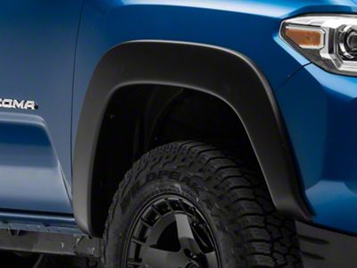 Elite Series Sport Style Fender Flares; Front and Rear; Textured Black (16-23 Tacoma)
